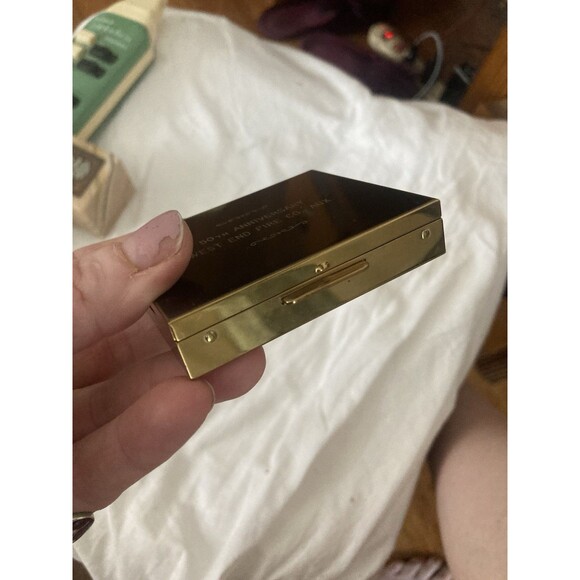 West End Fire Co. Aux 50th Anniversary Metal Coin Carryall Box Brass New jersey - Picture 7 of 7